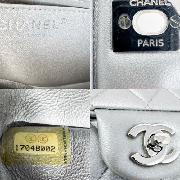 Authentic Chanel Classic Flap Mini Rectangle Silver - Picture 9 of 9